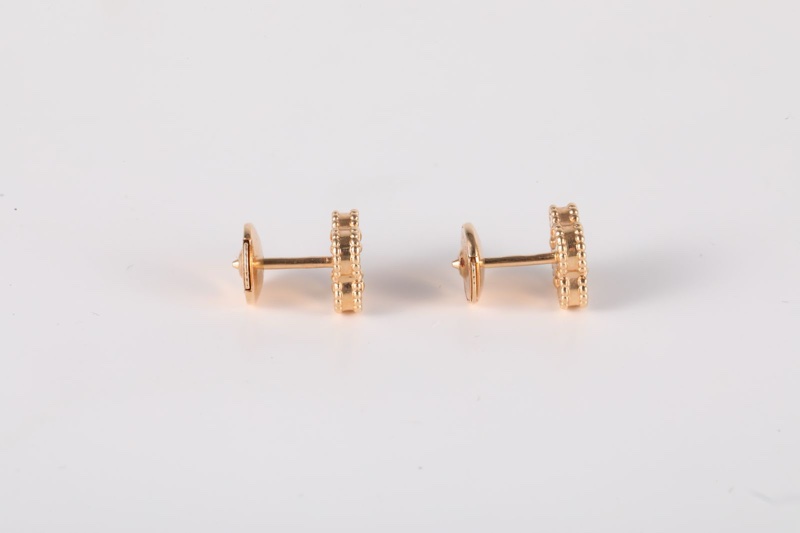 VAN CLEEF&ARPELS(梵克雅寶) Sweet Alhambra 小號單花耳釘 18K玫瑰金/紅玉髓 玫瑰金-2