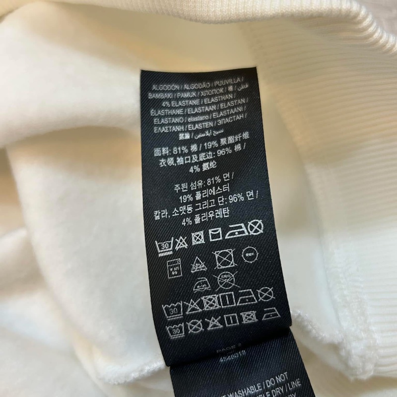 BURBERRY英國黑標男款刺繡白色衛衣-11