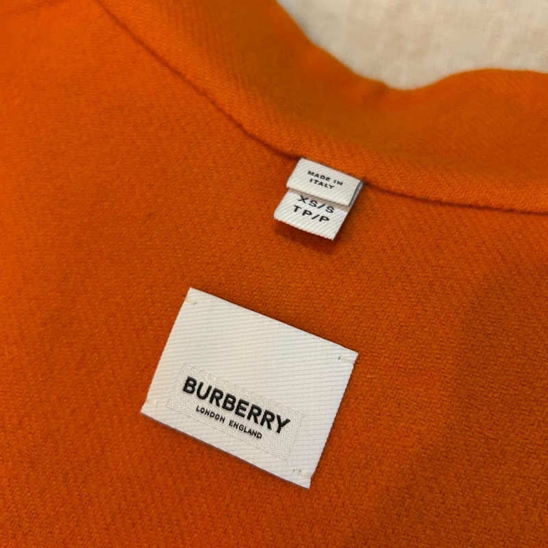 BURBERRY英國黑標雙面格紋披肩斗篷XS/S-12