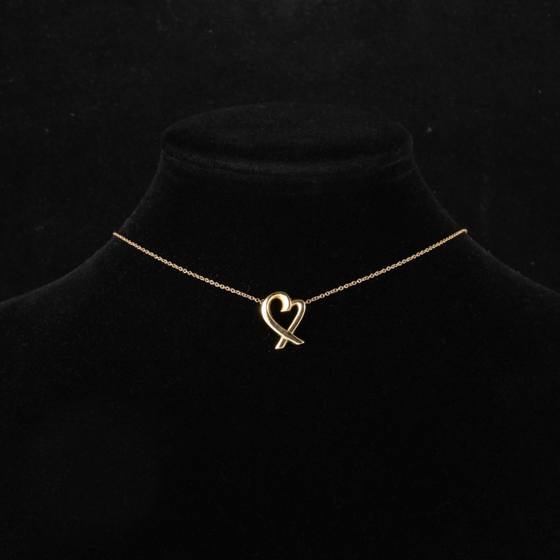 TIFFANY&CO(蒂芙尼) 18K黃金 黃金 Loving Heart 愛心 項鏈 18K-0