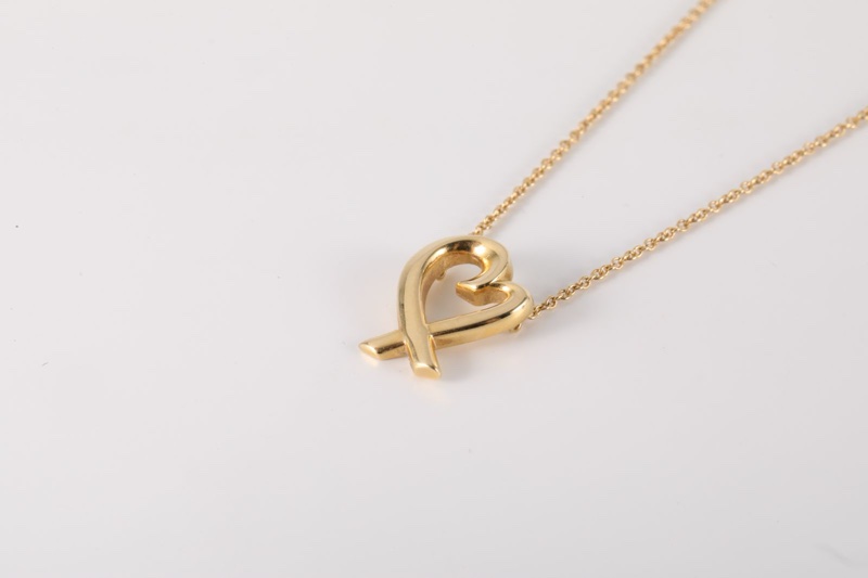 TIFFANY&CO(蒂芙尼) 18K黃金 黃金 Loving Heart 愛心 項鏈 18K-1