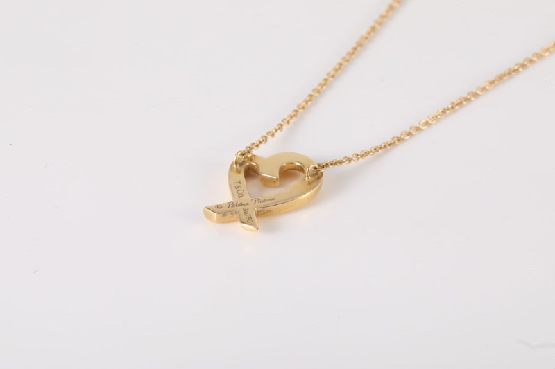 TIFFANY&CO(蒂芙尼) 18K黃金 黃金 Loving Heart 愛心 項鏈 18K-2