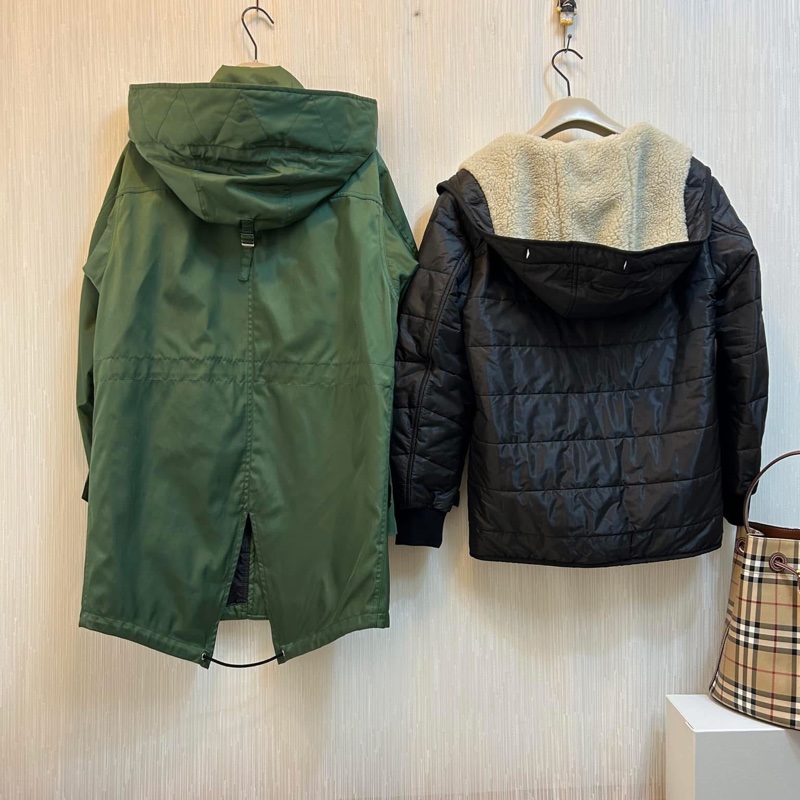 BURBERRY英國黑標草綠色兩件式風衣-6