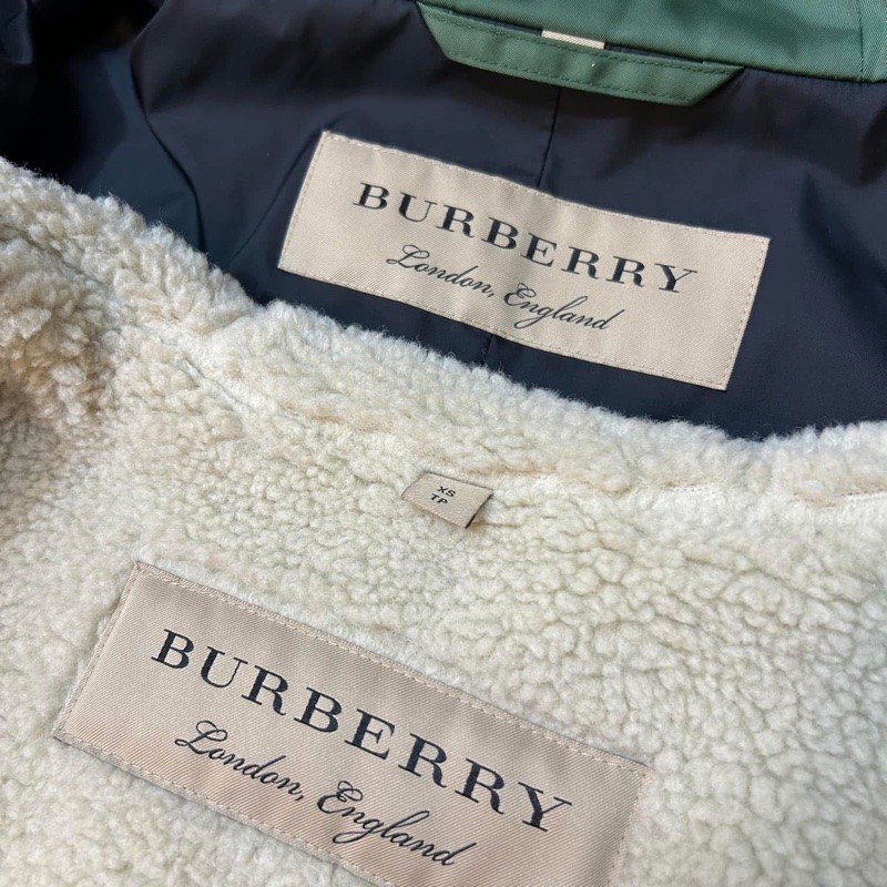 BURBERRY英國黑標草綠色兩件式風衣-19