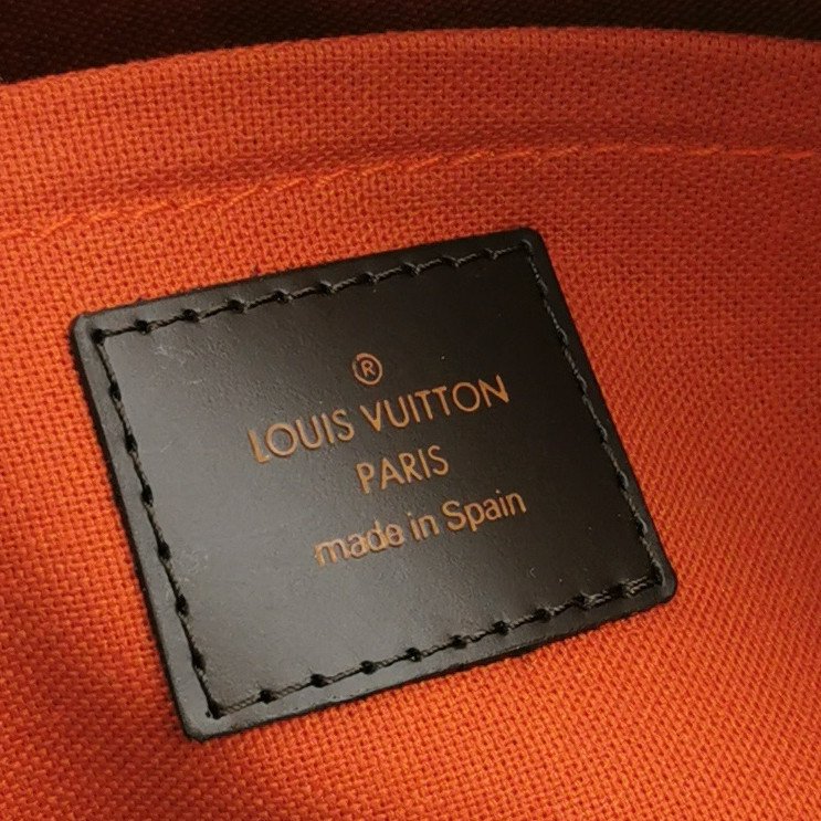 Louis Vuitton (LV) Ribera 中型 牛皮 棋盤格 雙向拉鍊 元寶包 手提包-7