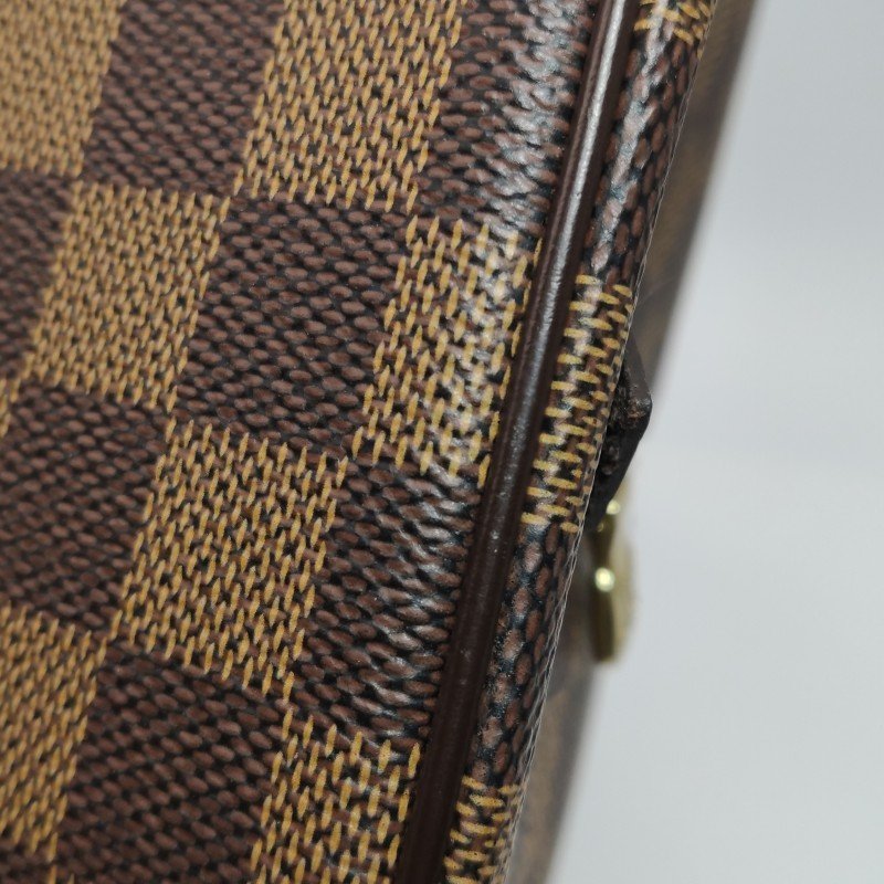 Louis Vuitton (LV) Ribera 中型 牛皮 棋盤格 雙向拉鍊 元寶包 手提包-11