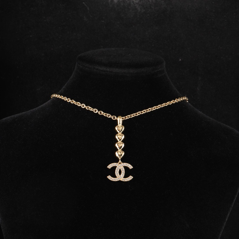 CHANEL(香奈兒) 合金 23P 雙C 吊墜 項鏈-0