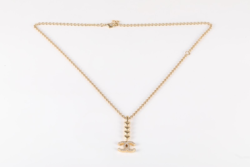 CHANEL(香奈兒) 合金 23P 雙C 吊墜 項鏈-5