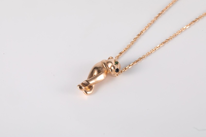 CARTIER(卡地亞) 18K玫瑰金 玫瑰金 Cartier卡地亞panthere de cartier豹子頭項鏈 18K-1