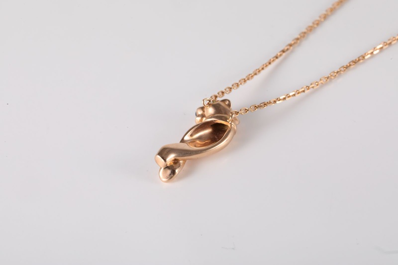 CARTIER(卡地亞) 18K玫瑰金 玫瑰金 Cartier卡地亞panthere de cartier豹子頭項鏈 18K-2