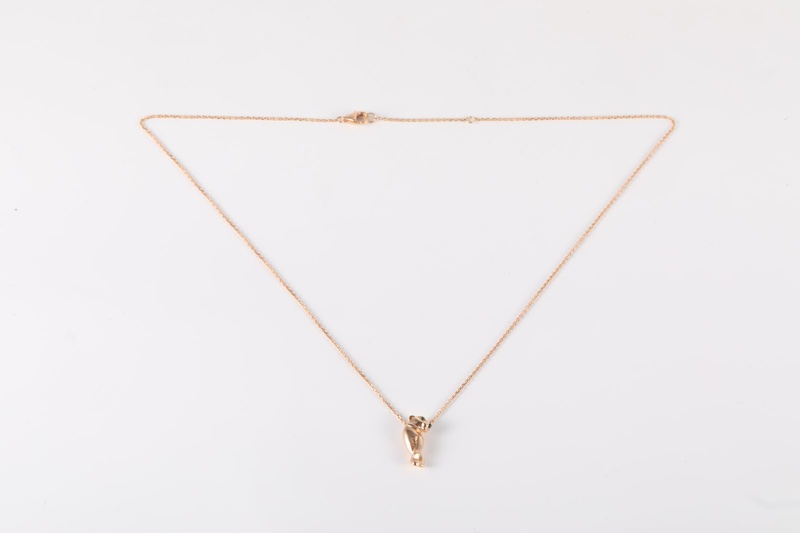 CARTIER(卡地亞) 18K玫瑰金 玫瑰金 Cartier卡地亞panthere de cartier豹子頭項鏈 18K-5