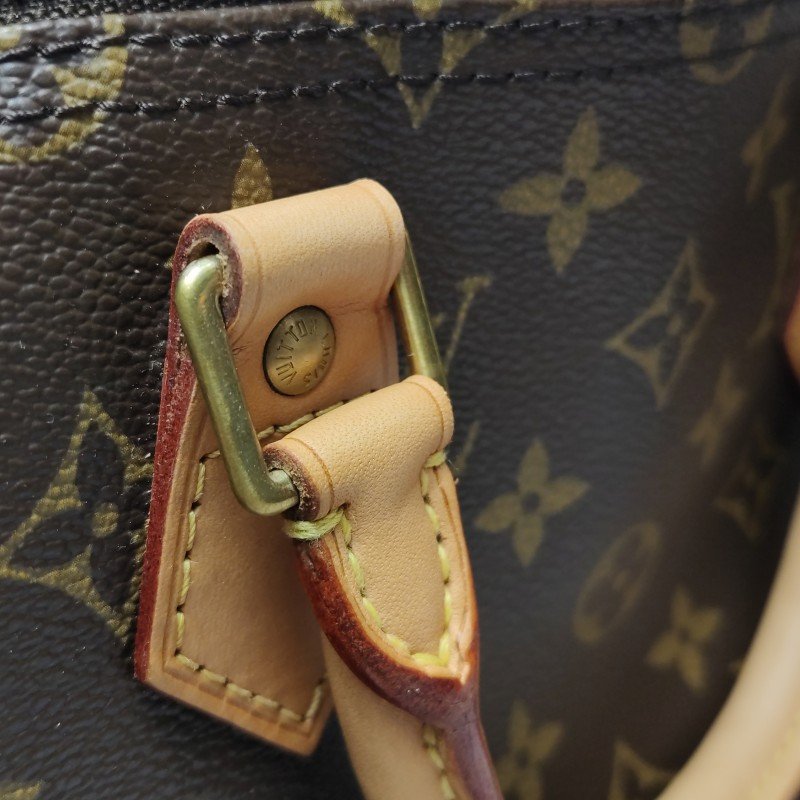 Louis Vuitton (LV) Speedy35 植鞣革 Monogram印花 波士頓包 手提包-15
