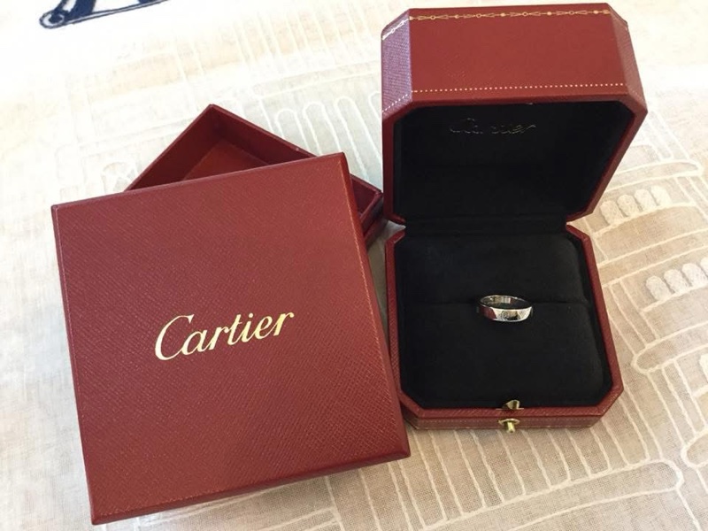 LOGO DE CARTIER白K金婚戒-1