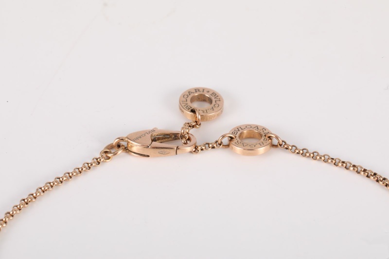 BVLGARI(寶格麗) BVLGARI BVLGARI 18K金 白母貝手鏈 18K玫瑰金/白貝母 M-L碼 玫瑰金-4