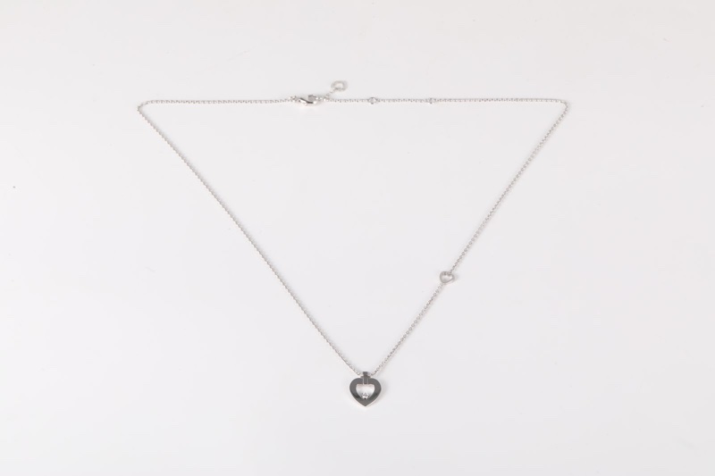 Fred（斐登）18K白金 鑽石 白金 pretty woman 愛心吊墜 項鏈 18K-5