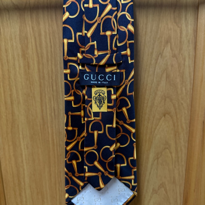 Gucci 義大利製100%絲綢 男士領帶-1