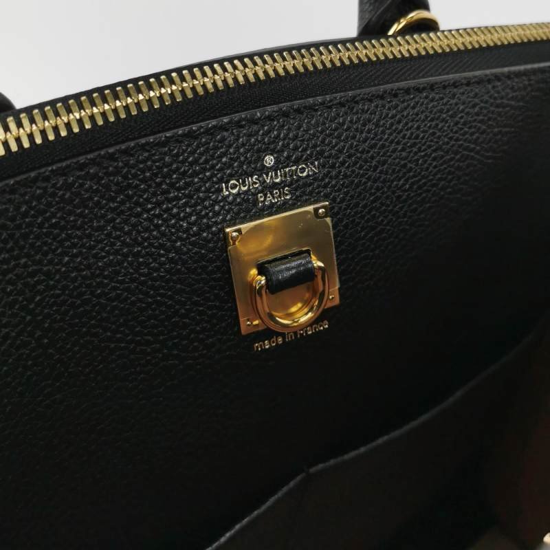 Louis Vuitton (LV) City Steamer 中型 牛皮拼色 手提包-6