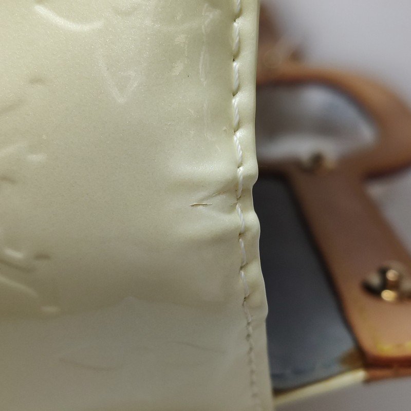 Louis Vuitton (LV) Roxbury 植鞣革 漆皮 壓紋老花 鏤空提手 單肩包-13