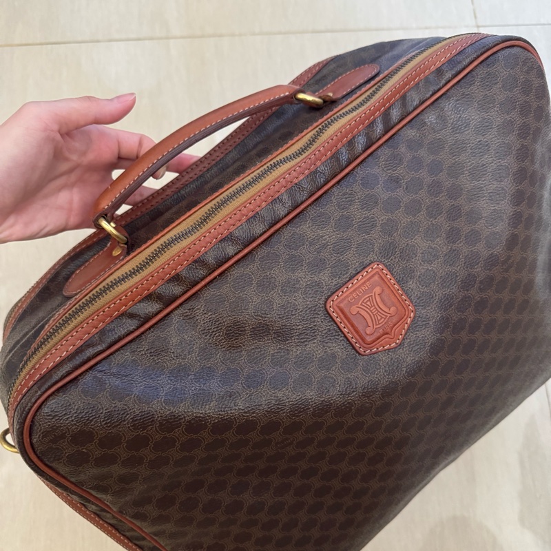 男女適用 Celine 凱旋門老花 手提旅行包 斜背包 電腦包 公事包-5