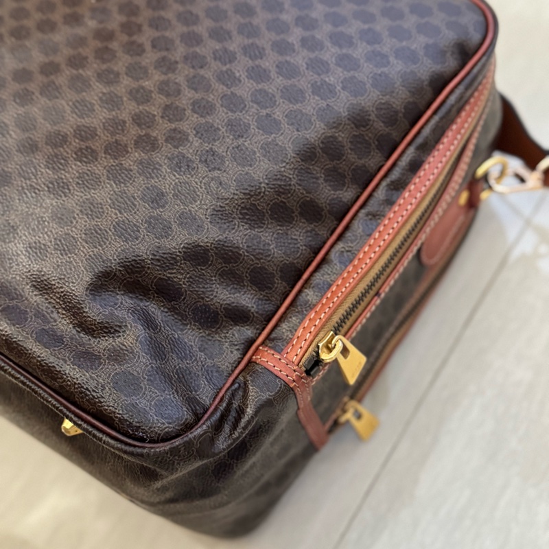 男女適用 Celine 凱旋門老花 手提旅行包 斜背包 電腦包 公事包-14