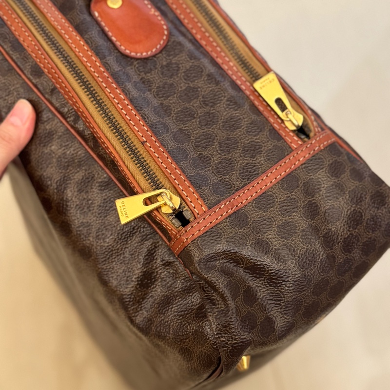 男女適用 Celine 凱旋門老花 手提旅行包 斜背包 電腦包 公事包-15