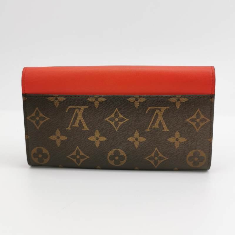 Louis Vuitton (LV) Pallas傳奇包 牛皮老花 V型 拼色 皮夾-1