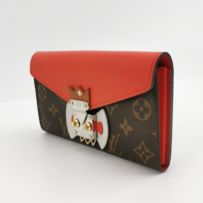 Louis Vuitton (LV) Pallas傳奇包 牛皮老花 V型 拼色 皮夾-6