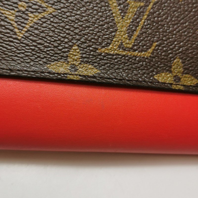 Louis Vuitton (LV) Pallas傳奇包 牛皮老花 V型 拼色 皮夾-11