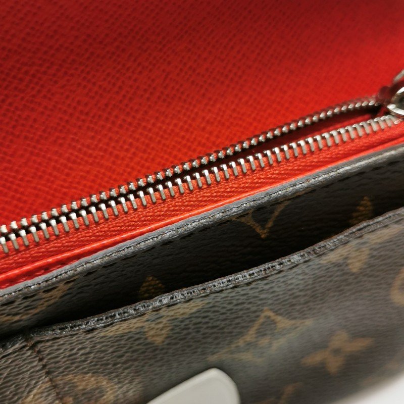 Louis Vuitton (LV) Pallas傳奇包 牛皮老花 V型 拼色 皮夾-18