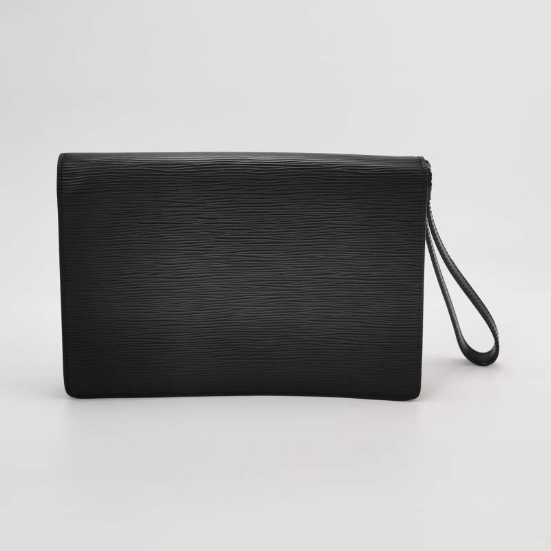 Louis Vuitton (LV) Monceau 蒙梭牛皮水波紋 S-lock鎖扣 手拿包-4