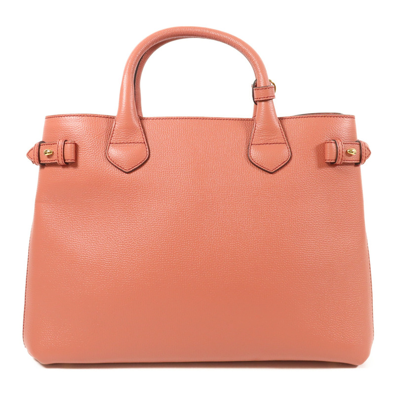 BURBERRY 牛皮皮革The Banner Bag金扣手挽肩背兩用袋-1