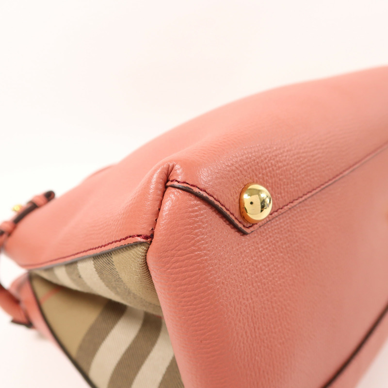 BURBERRY 牛皮皮革The Banner Bag金扣手挽肩背兩用袋-10