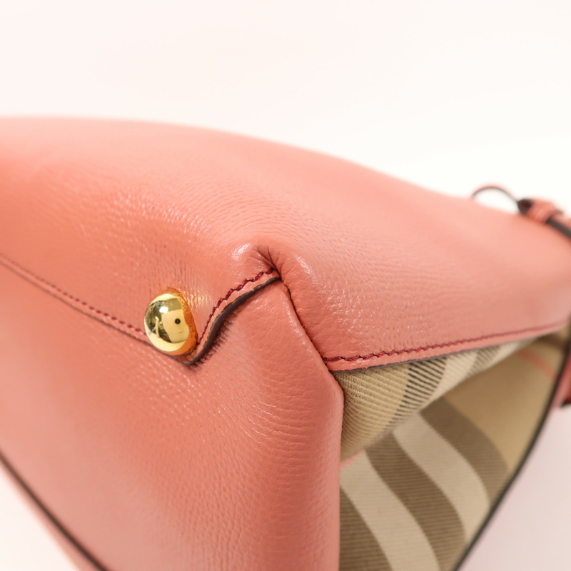 BURBERRY 牛皮皮革The Banner Bag金扣手挽肩背兩用袋-11