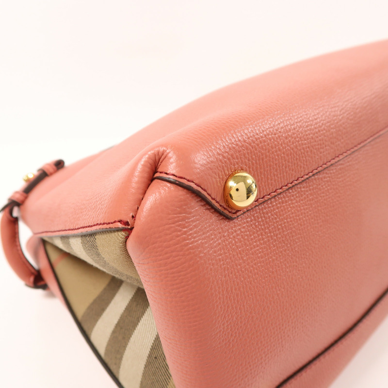 BURBERRY 牛皮皮革The Banner Bag金扣手挽肩背兩用袋-12