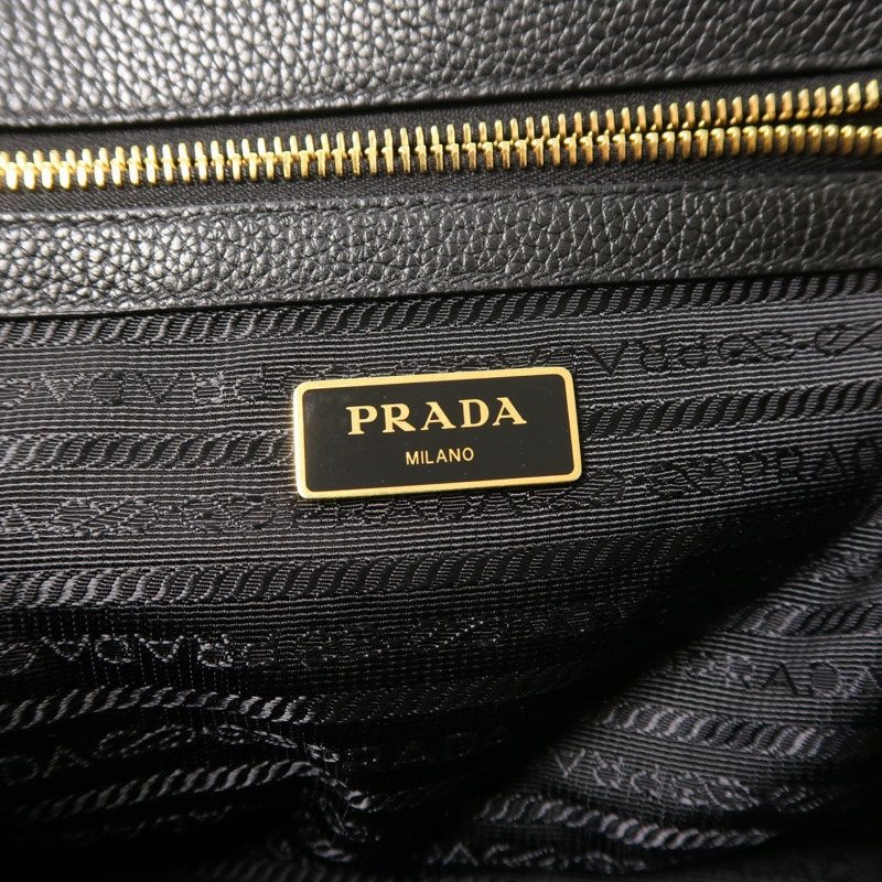 PRADA 牛皮皮革2 Way Shoulder金扣手挽肩背兩用袋-5