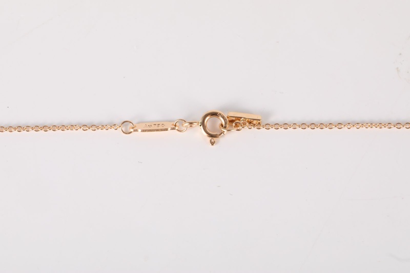 TIFFANY&CO(蒂芙尼) Tiffany T系列 18K金微笑項鏈 大號 18K玫瑰金 項鏈 玫瑰金-4