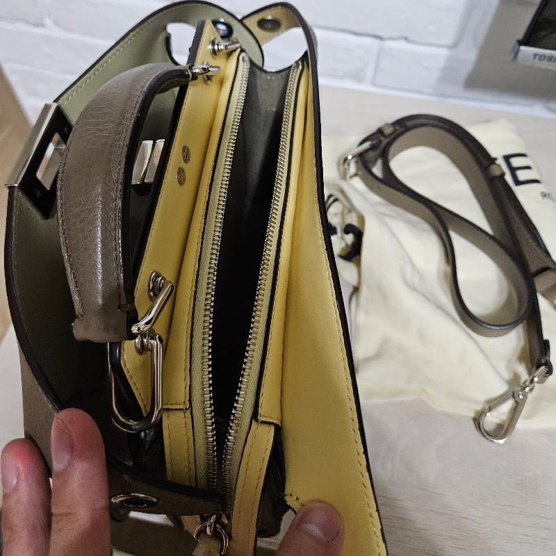 FENDI PEEKABOO ISEEU MEN 大象灰配奶油小雞黃(二手)-15