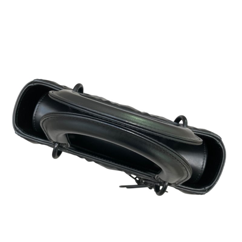 DIOR 迪奧 Cannage LADY DIOR 皮革手提斜背包 黑色-6