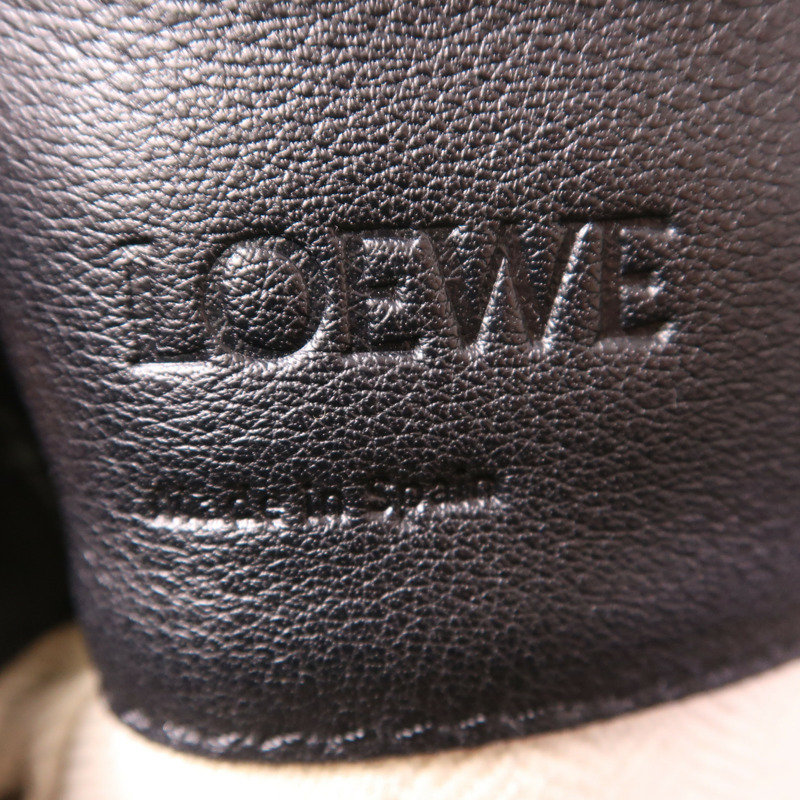 LOEWE 牛皮皮革Shoulder Bag銀扣鏈帶肩背袋-5