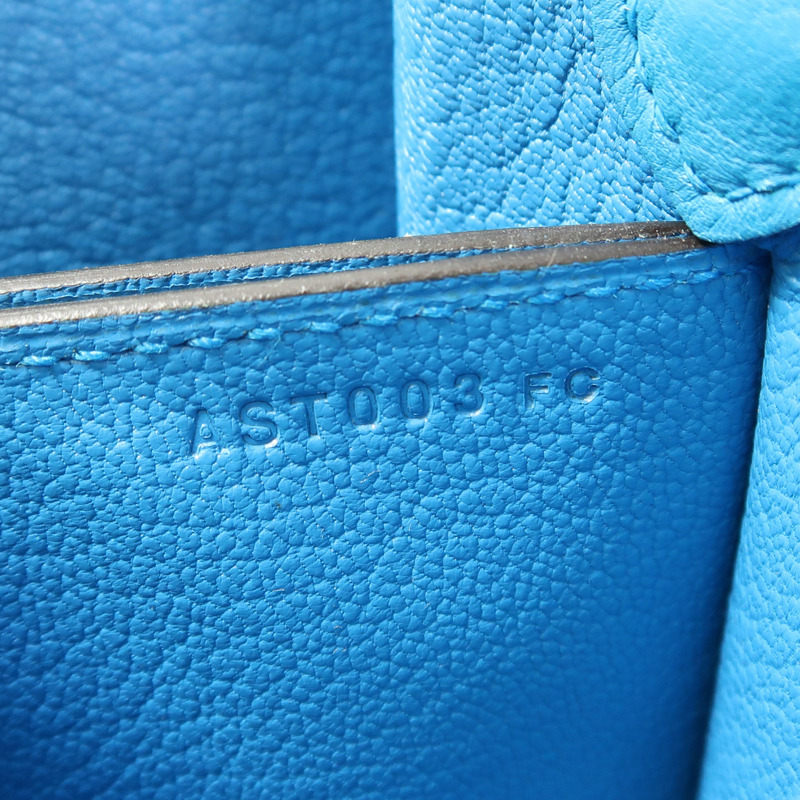 HERMES Evercolor皮革Mini Roulis金扣肩背袋Bleu Zanzibar-6