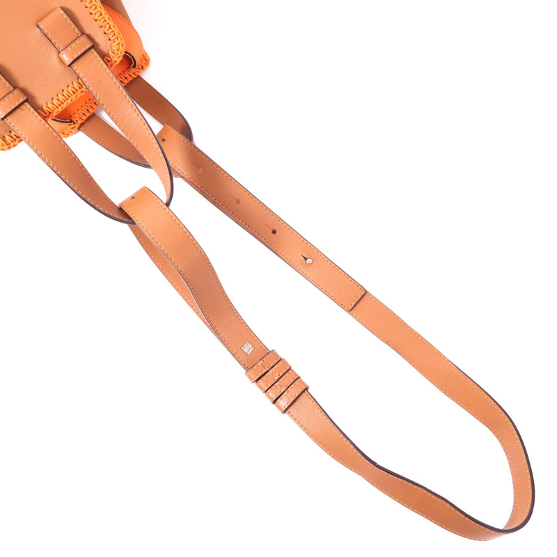 LOEWE 牛皮皮革Hammock Small銀扣手挽肩背兩用袋-7