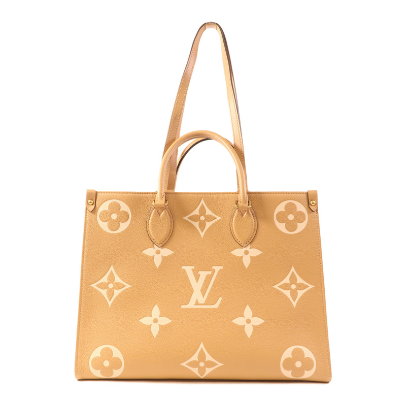 LOUIS VUITTON Monogram Empreinte OnTheGo MM金扣手挽肩背兩用袋-0