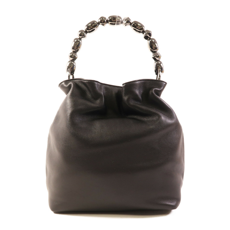 Dior 牛皮皮革Maris Pearl銀扣手挽袋-1