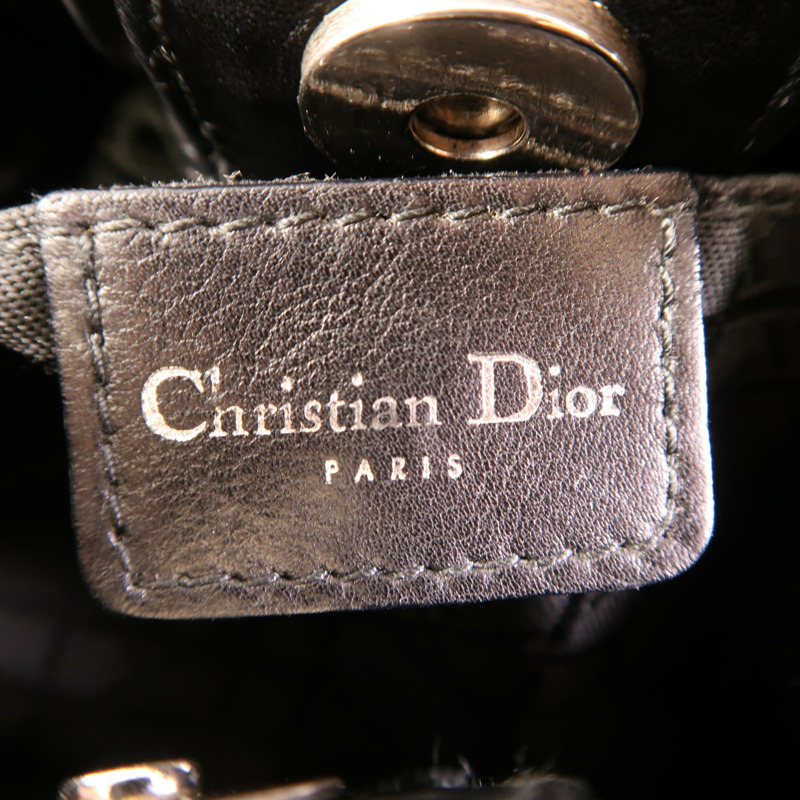 Dior 牛皮皮革Maris Pearl銀扣手挽袋-5