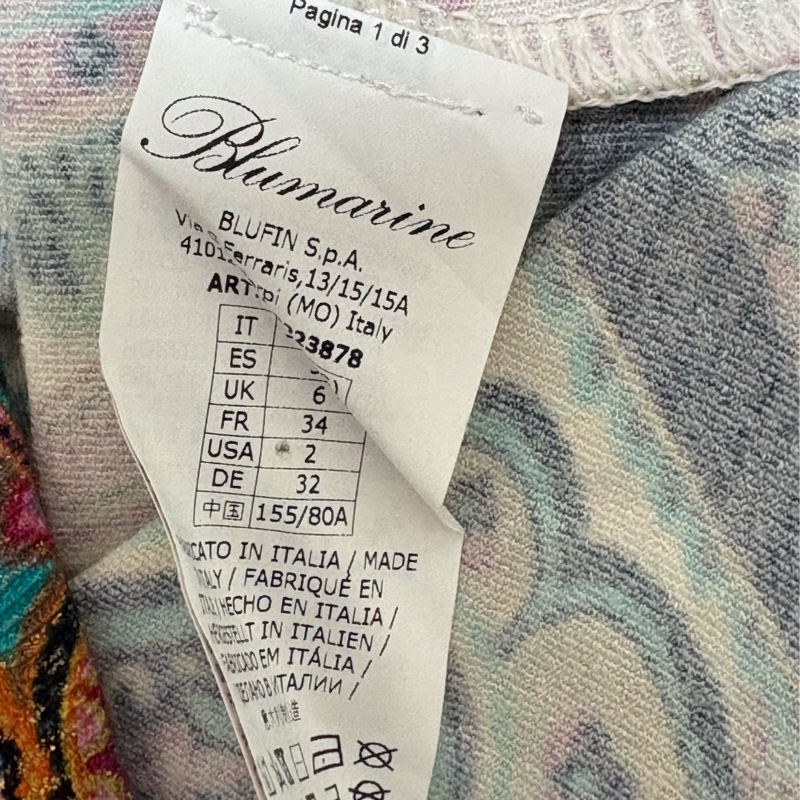 全新義大利精品Blumarine正品viscose彈性上衣 XS-M可穿-3