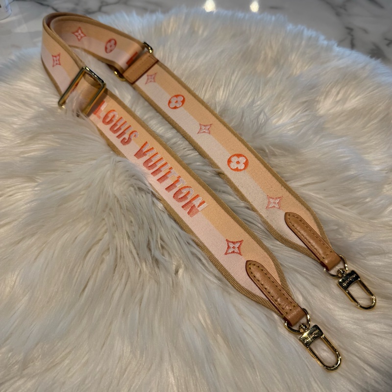 LV 新款粉橘雙色背帶-0