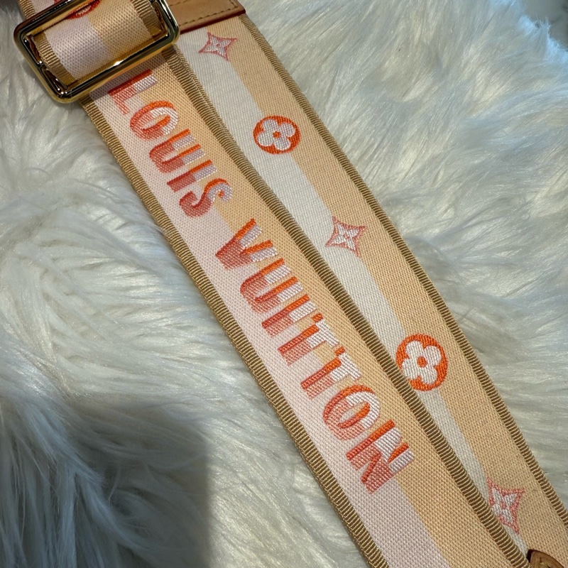 LV 新款粉橘雙色背帶-3