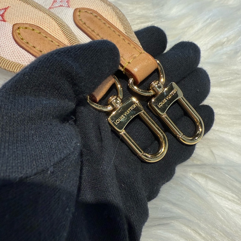 LV 新款粉橘雙色背帶-4