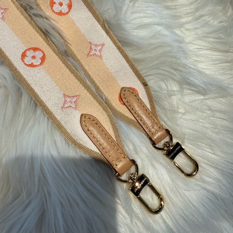 LV 新款粉橘雙色背帶-6