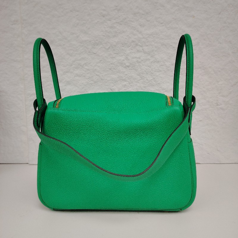 Hermès 愛馬仕 Lindy26 薄荷綠 金扣 TC皮 Z刻 大全套-2